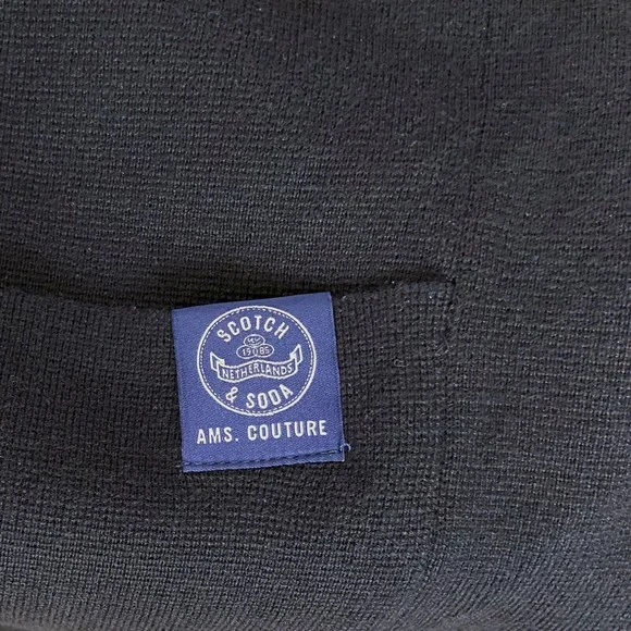 Snap Front Cardigan Navy Blue Hand Pockets NWOT - Picture 5 of 7